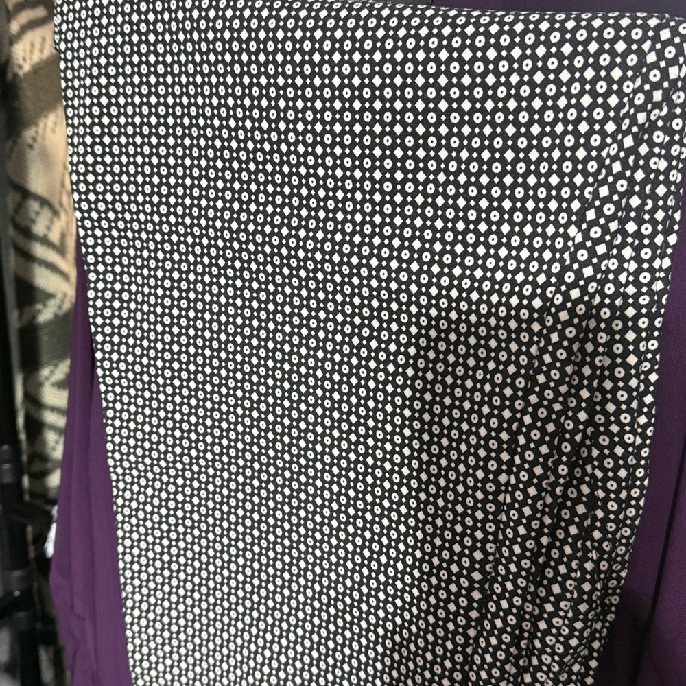 #799 Lila Rose Black Checker Pants